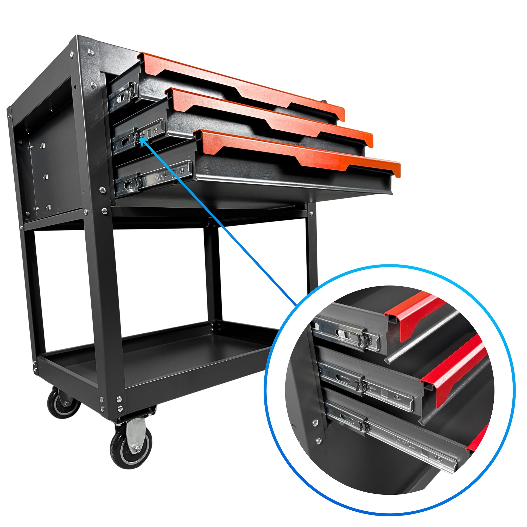 BL-BL-5005 Dielenský vozík Fixit Prázdny 3 zásuvky